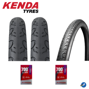 Combo De Ruta 2 Cauchos Kenda Kwest 700x25c + 2 Tripas
