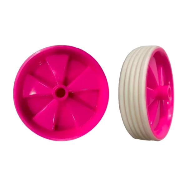 Ruedas Auxiliares P/bicicletas R16 Reforzadas Blanco/Rosado