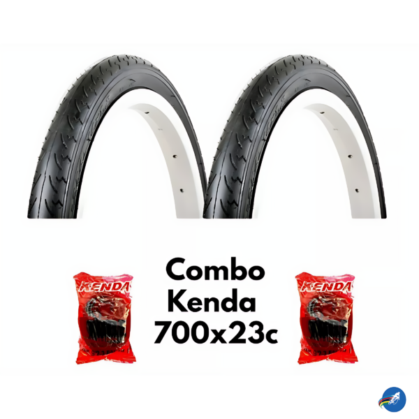 Combo Cauchos Kenda 700c X 23c + 2 Tripas kenda