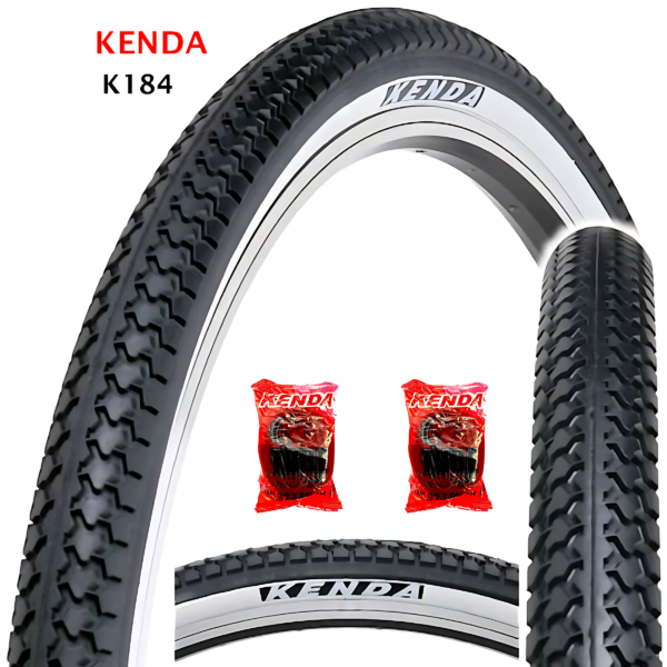 Combo Cauchos Kenda Rin 28 X 1-1/2 Con Tripas Kenda