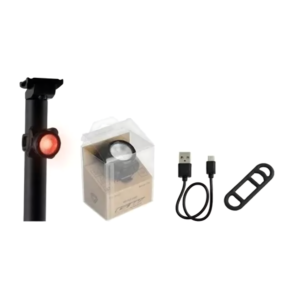 Luz Trasera P/bicicleta Gw Recargable Rojo Azul 5 Modos