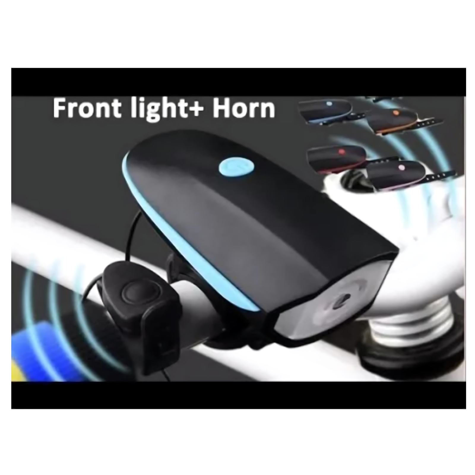 Luz Delantera P/bicicleta Gw Recargable 250lm + Corneta Pito - Imagen 2