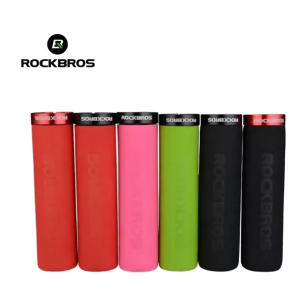 Puños Para Bicicleta Rockbros Grips Colores Con Anillo - Image 2