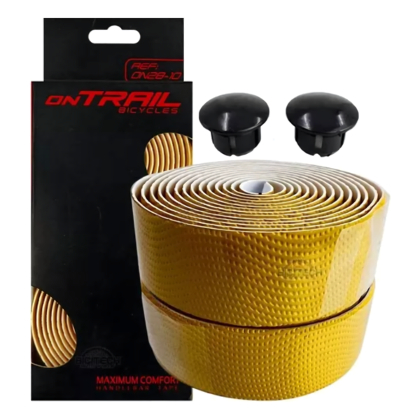 Cinta De Manubrio Corcho Tipo Carbono Para Bicicleta De Ruta