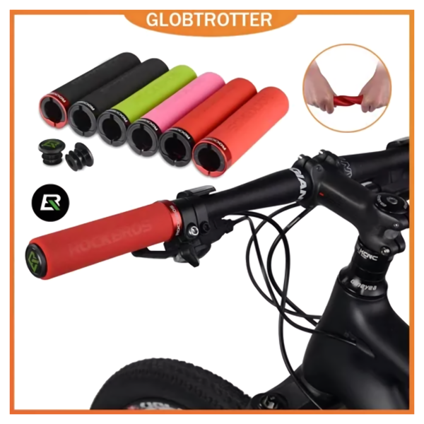 Puños Para Bicicleta Rockbros Grips Colores Con Anillo - Image 4