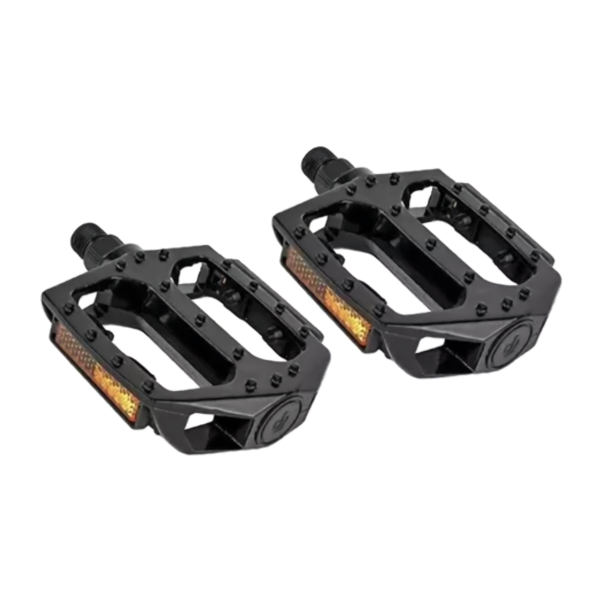 Pedales Aluminio Bmx 9/16 Con Reflector Mtb!