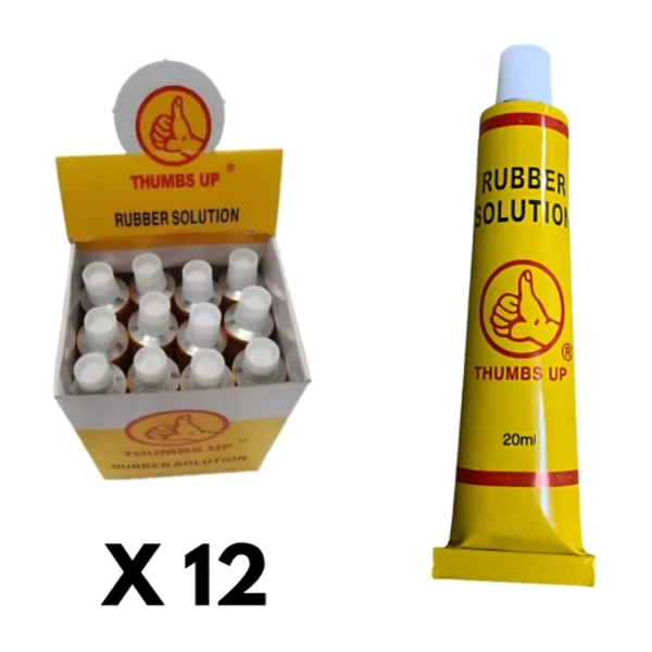 Pega Goma P/reparación Caucho O Tripa Thumbs Up 20ml X12 Und