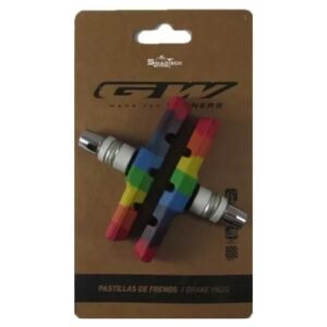 Tacos Zapatas Gw Freno Bicicleta V-brake 72mm Multicolor
