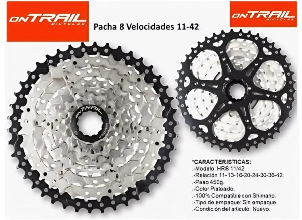Cassette Ontrail 8 Velocidades 11-42t