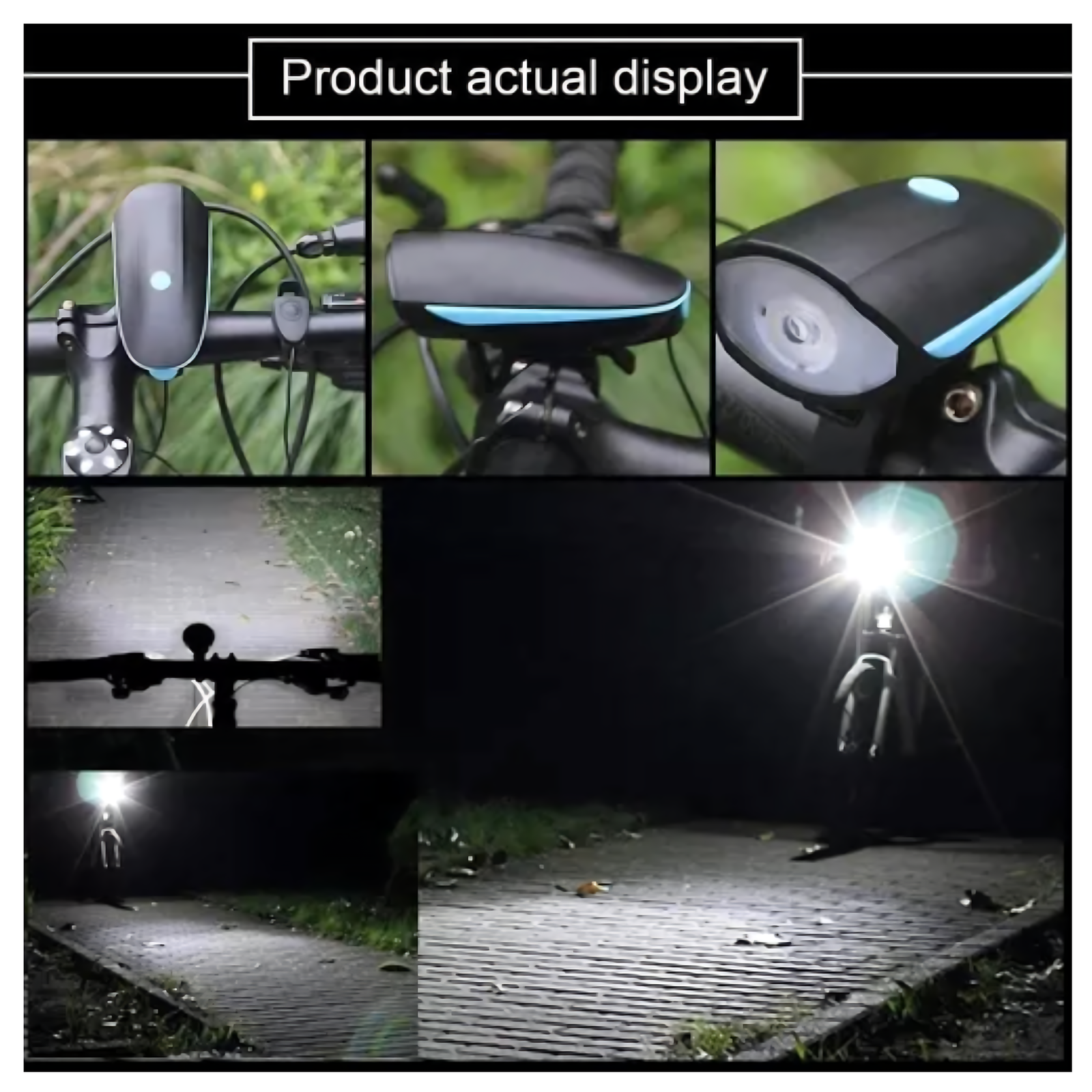 Luz Delantera P/bicicleta Gw Recargable 250lm + Corneta Pito - Imagen 3